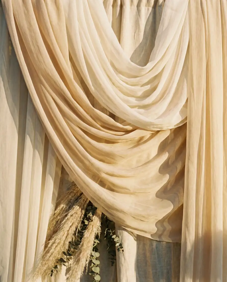 Indoor Elegant Draped Ceremony 1