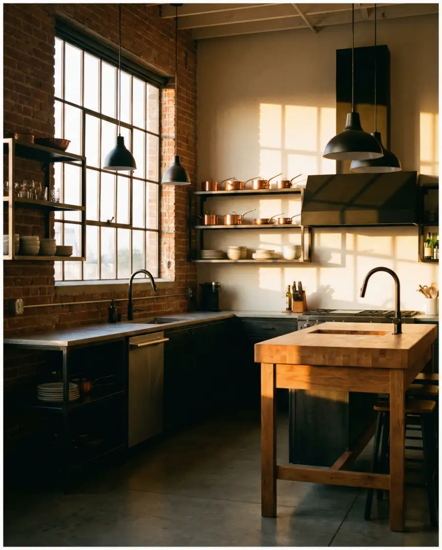 Industrial Kitchens with Softer Edges 2
