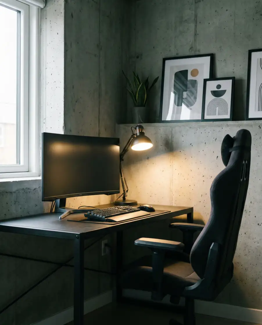 Industrial Style Gamer Teen Room 2