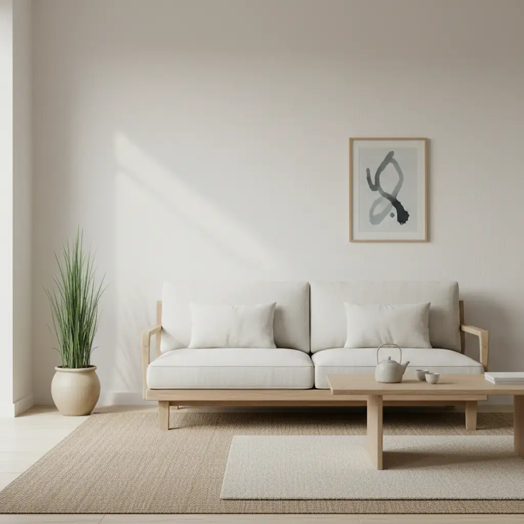 Japandi Calm With Mid Century Structure 1