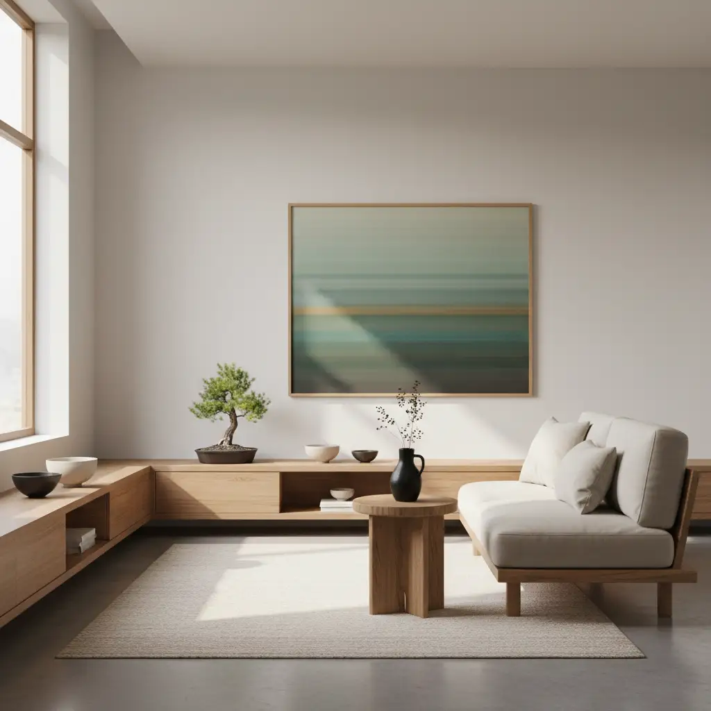 Japandi Calm With Mid Century Structure 2