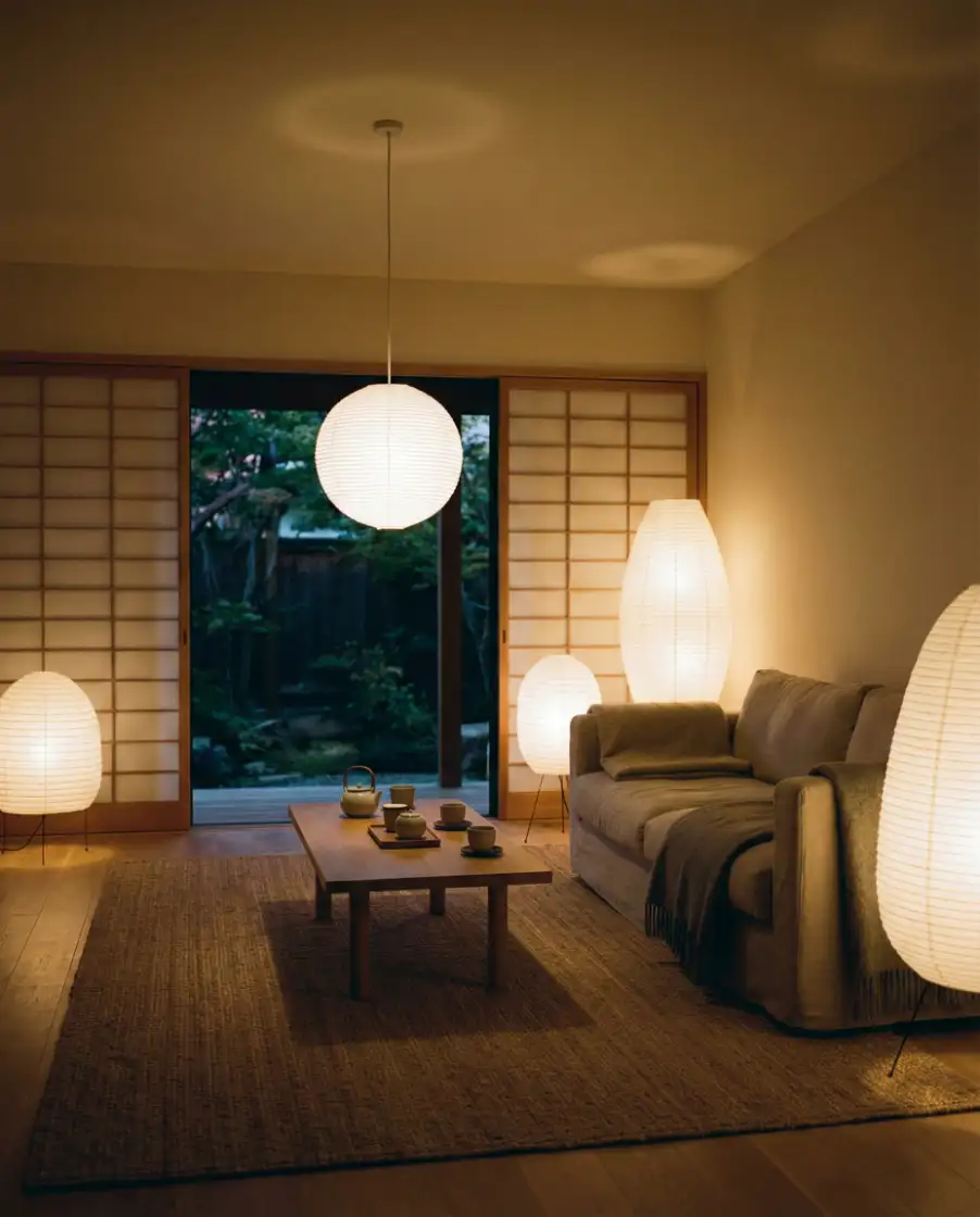 Japandi Lighting with Wood Accents 2