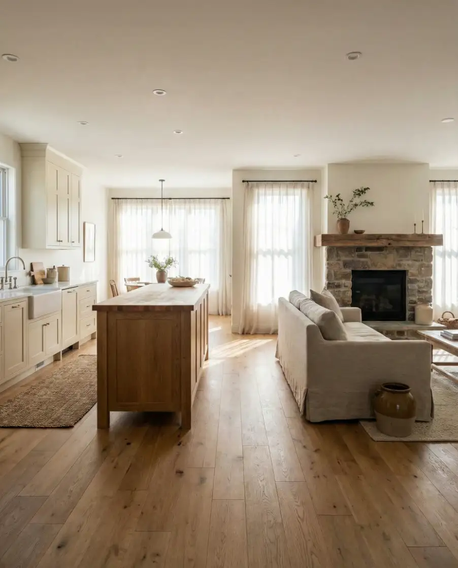 Kitchen to Living Room Flow 1