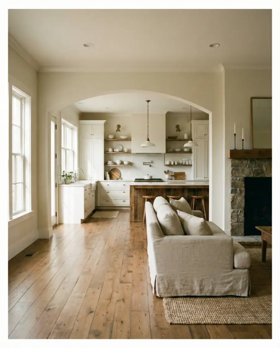 Kitchen to Living Room Flow 2