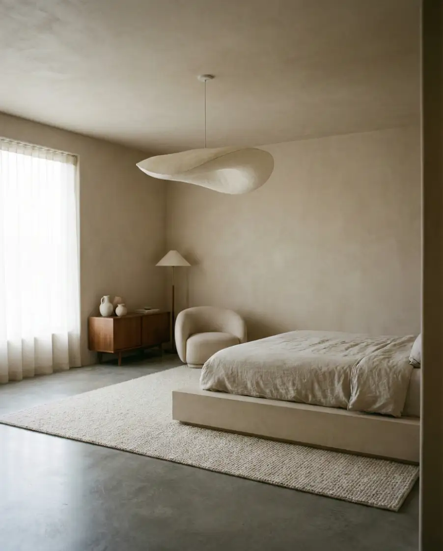 Large Bedroom with Statement Lighting 2