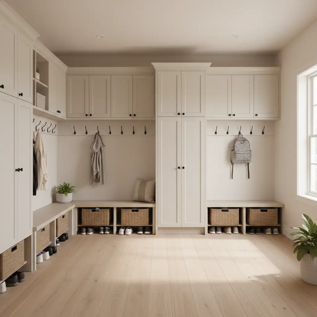 Large Mudroom with Zoned Storage 1
