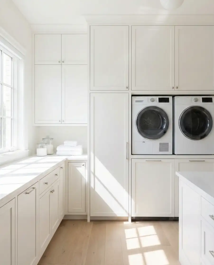 Laundry Rooms Focused on Organization Storage Systems 1