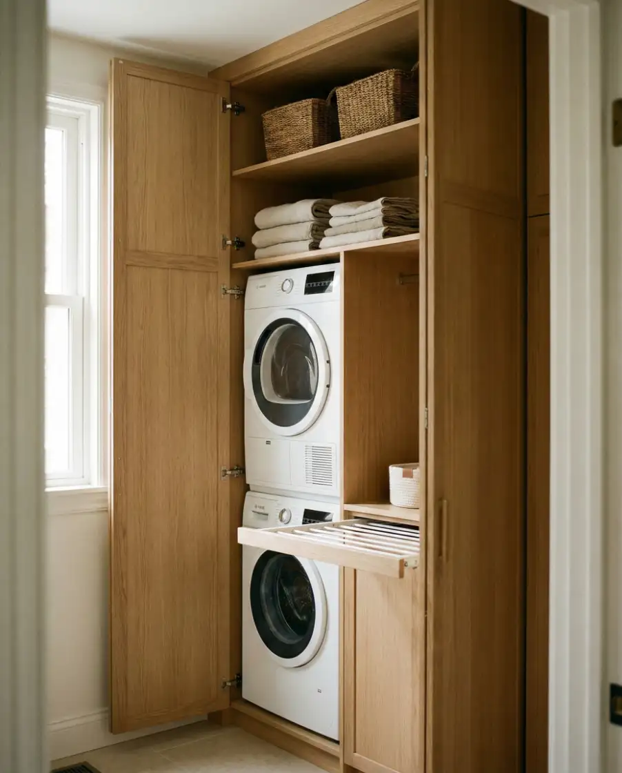 Laundry Rooms Focused on Organization Storage Systems 2