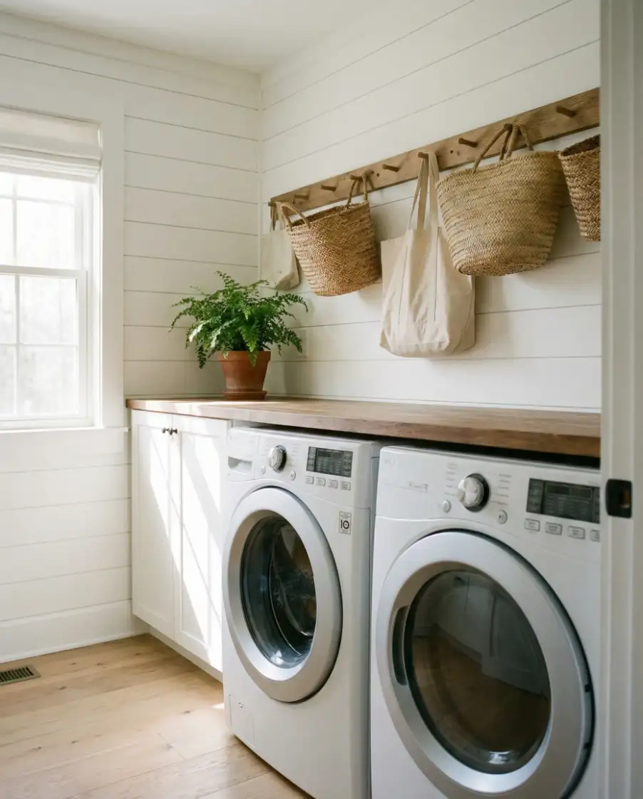 Laundry Rooms With Cabinets That Go to the Ceiling 2
