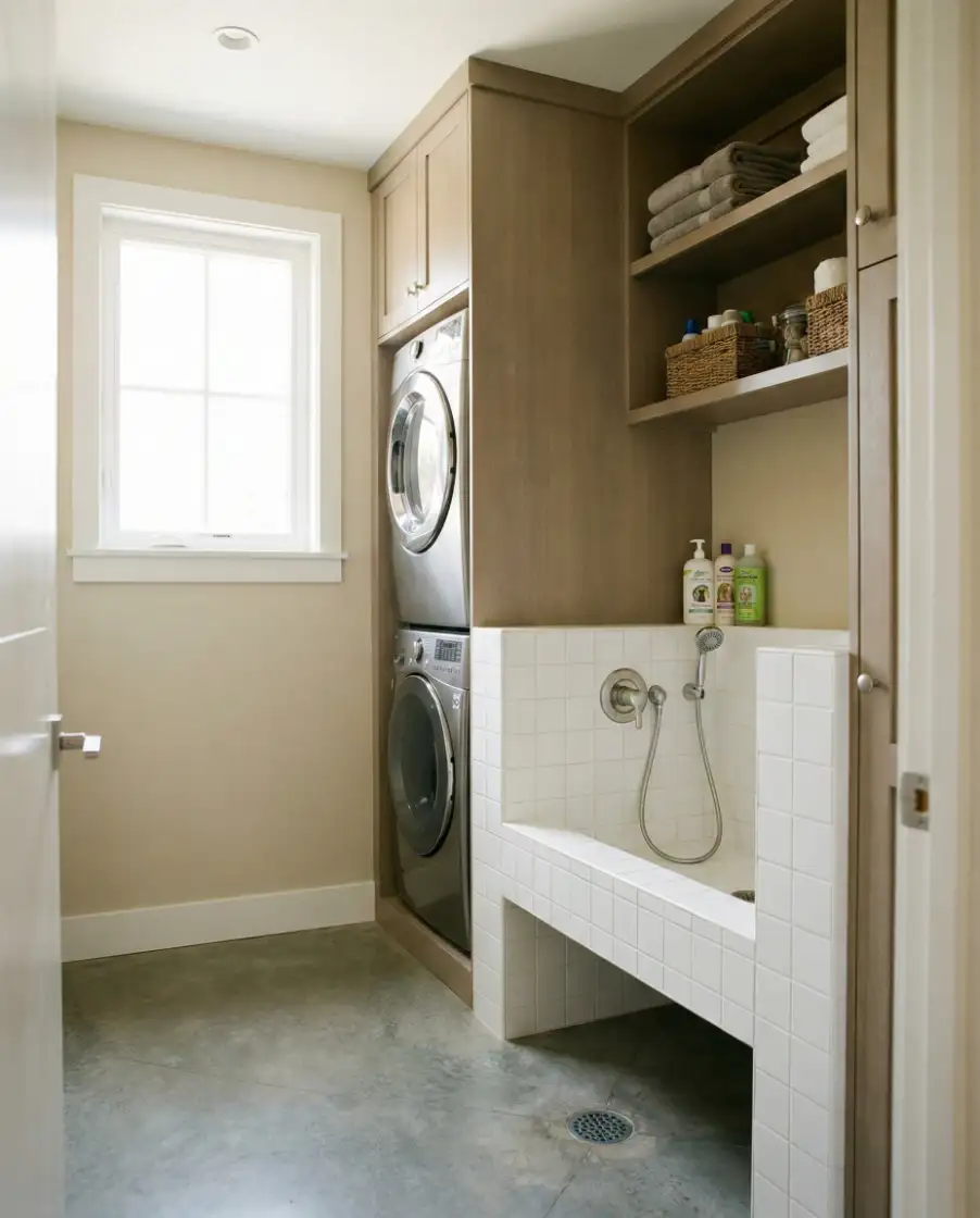 Laundry Rooms With Wallpaper Personality 2