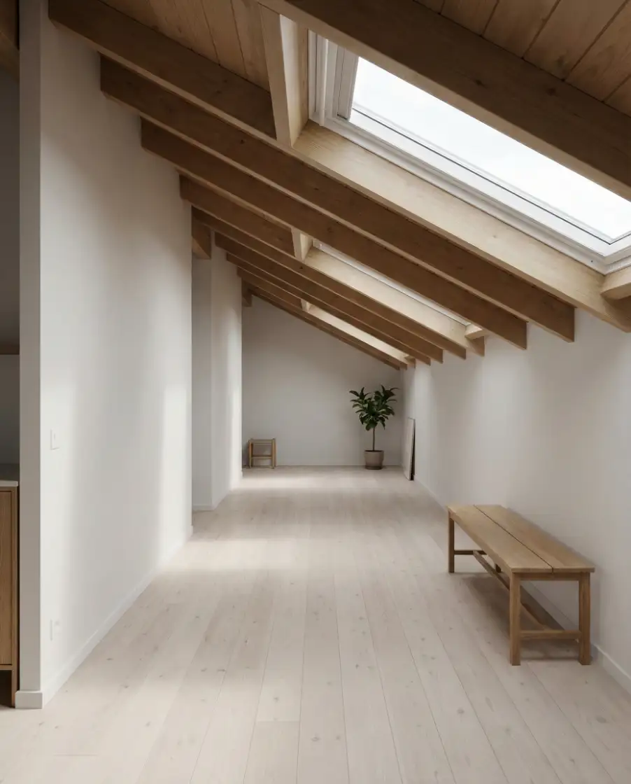 Long Narrow Attic with Minimal Style 2