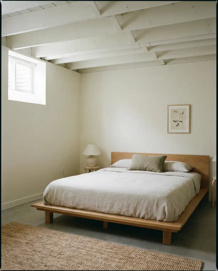 Low-Ceiling Basement Bedroom That Still Feels Open 2