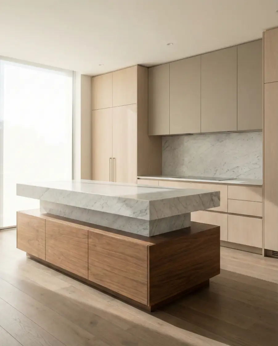 Luxury Modern Kitchens with Layered Materials 2
