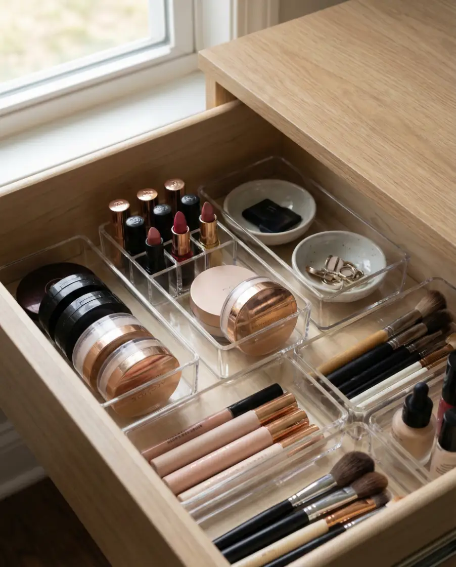 Makeup Desks With Drawer Dividers 2