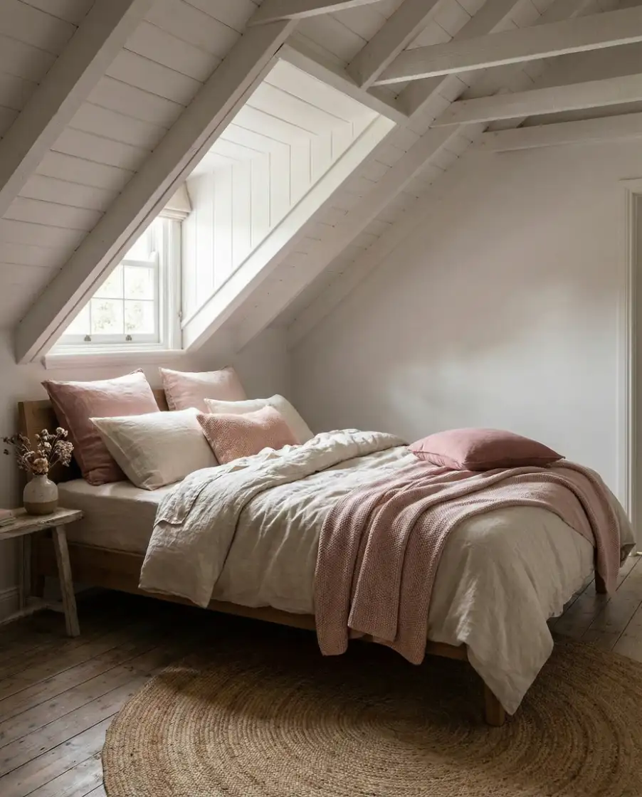 Master Attic with Pink Accent Details 2