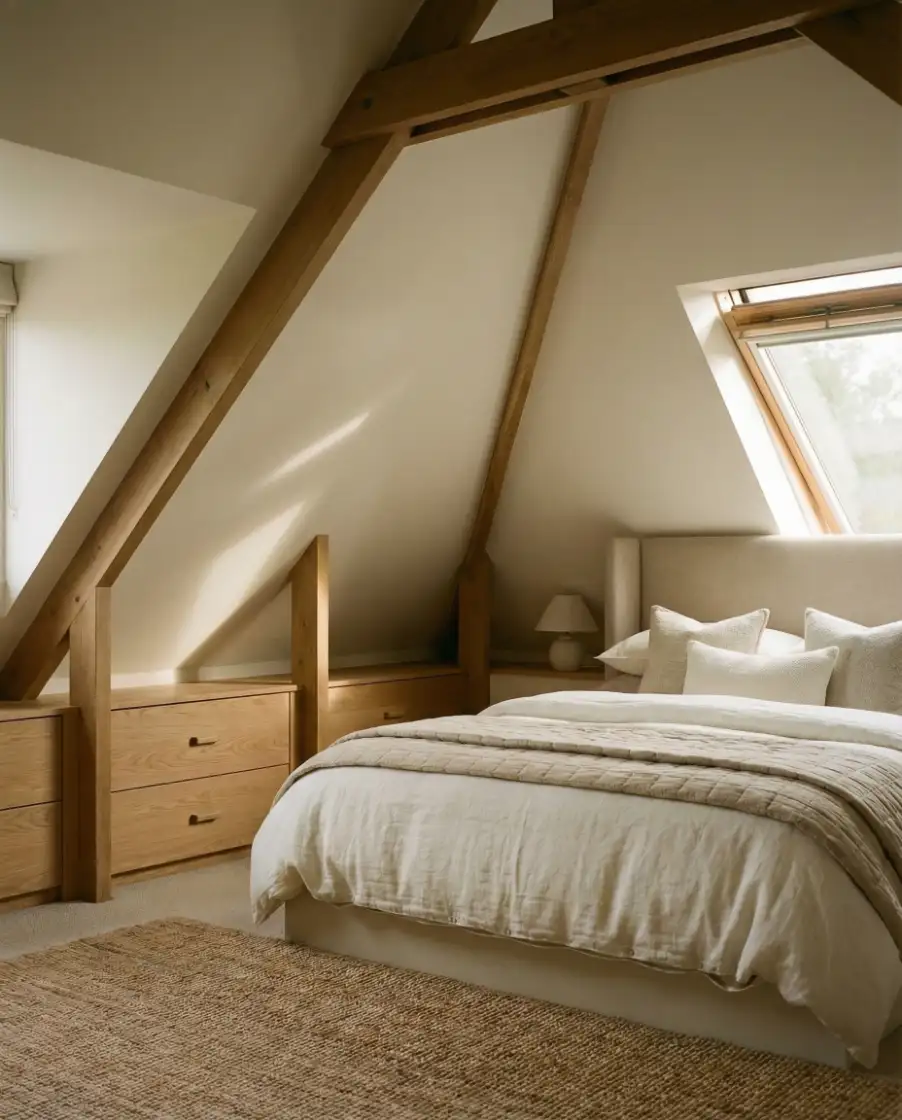 Master Attic with Soft Hotel-Style Layers 1