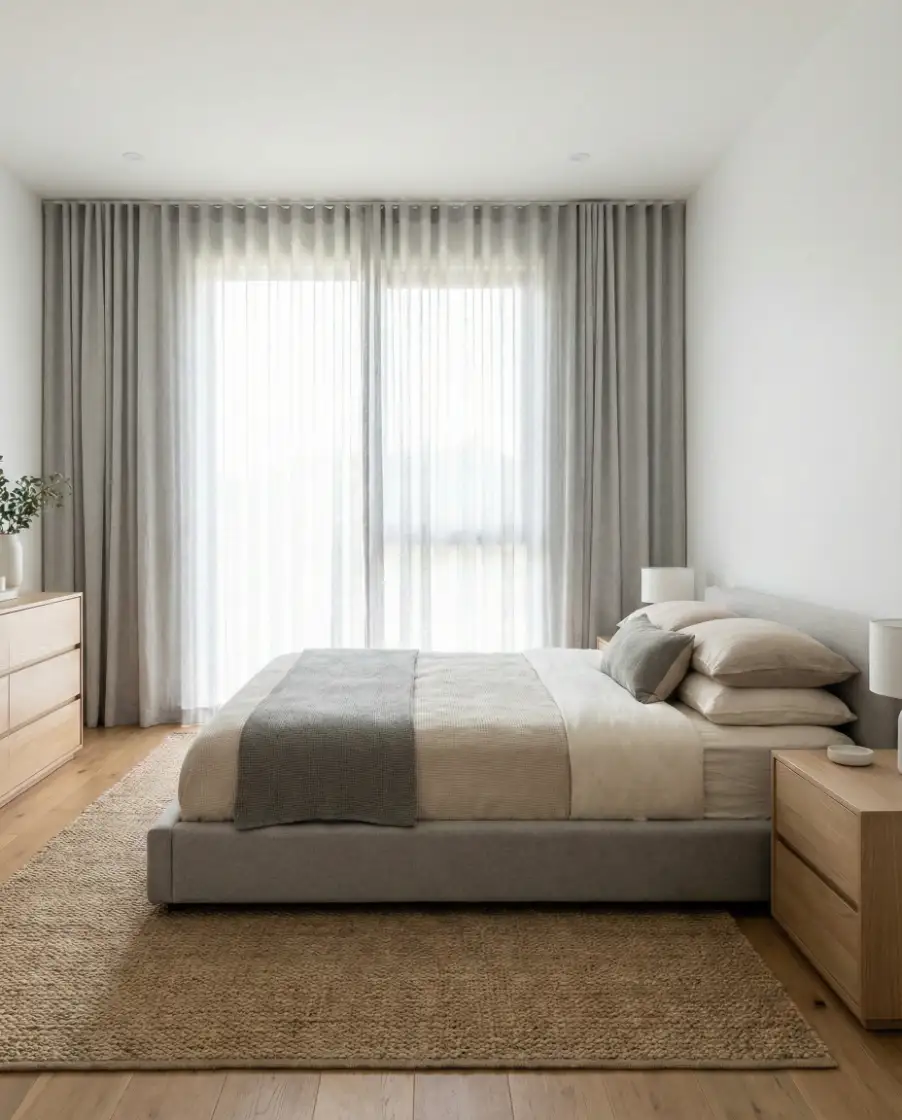 Master Modern Curtains in Soft Grey 1