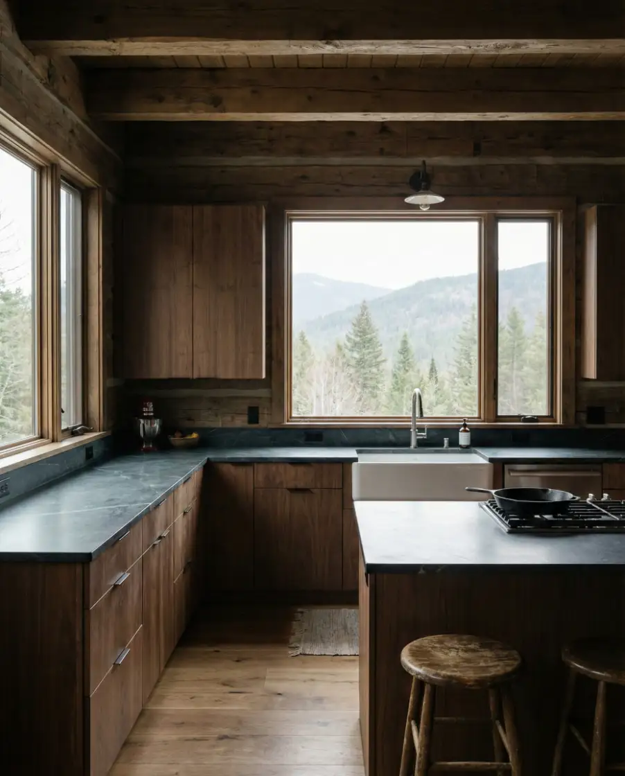 Modern Cabin Kitchens with Warm Simplicity 1
