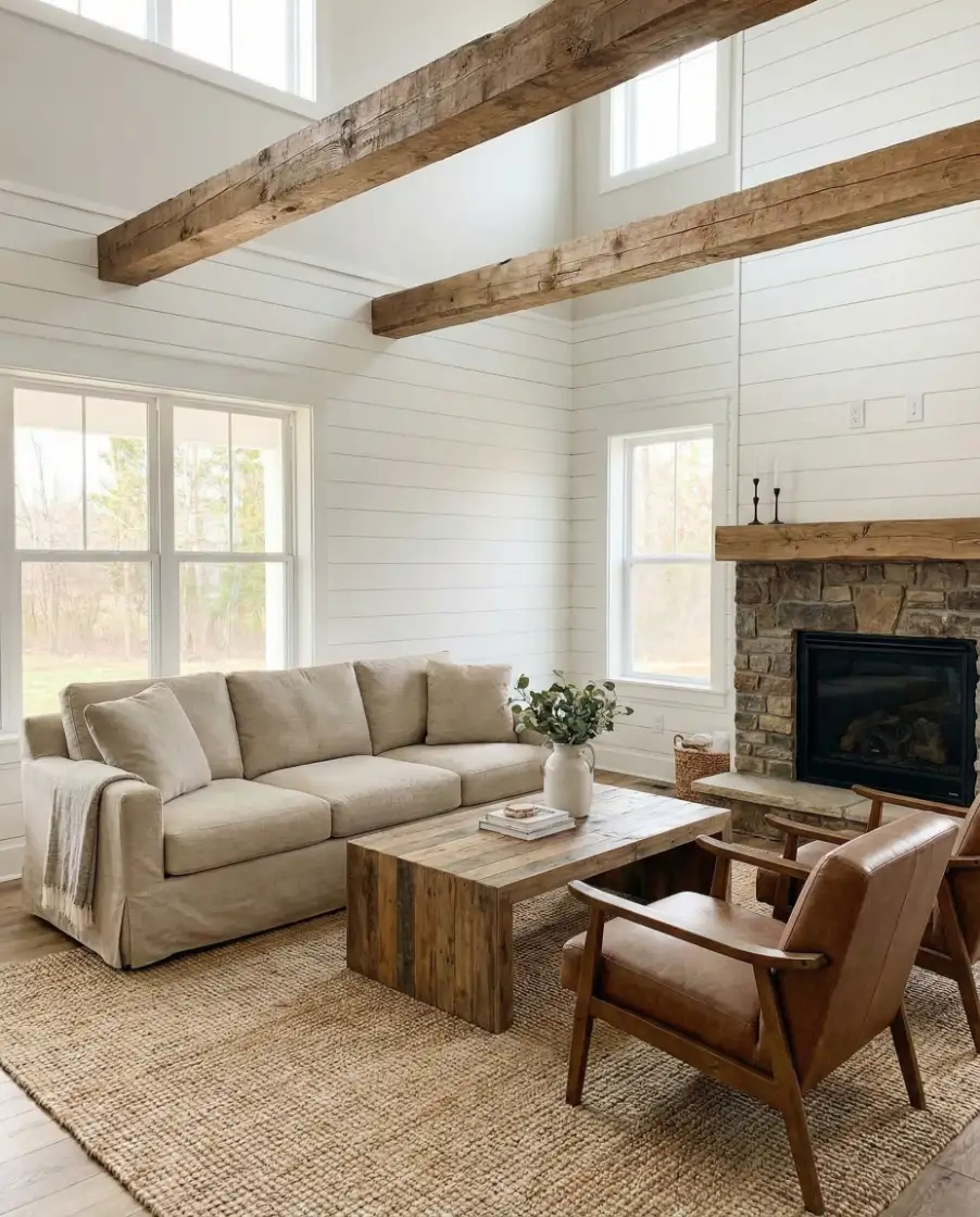 Modern Farmhouse Barndominium Interior 1