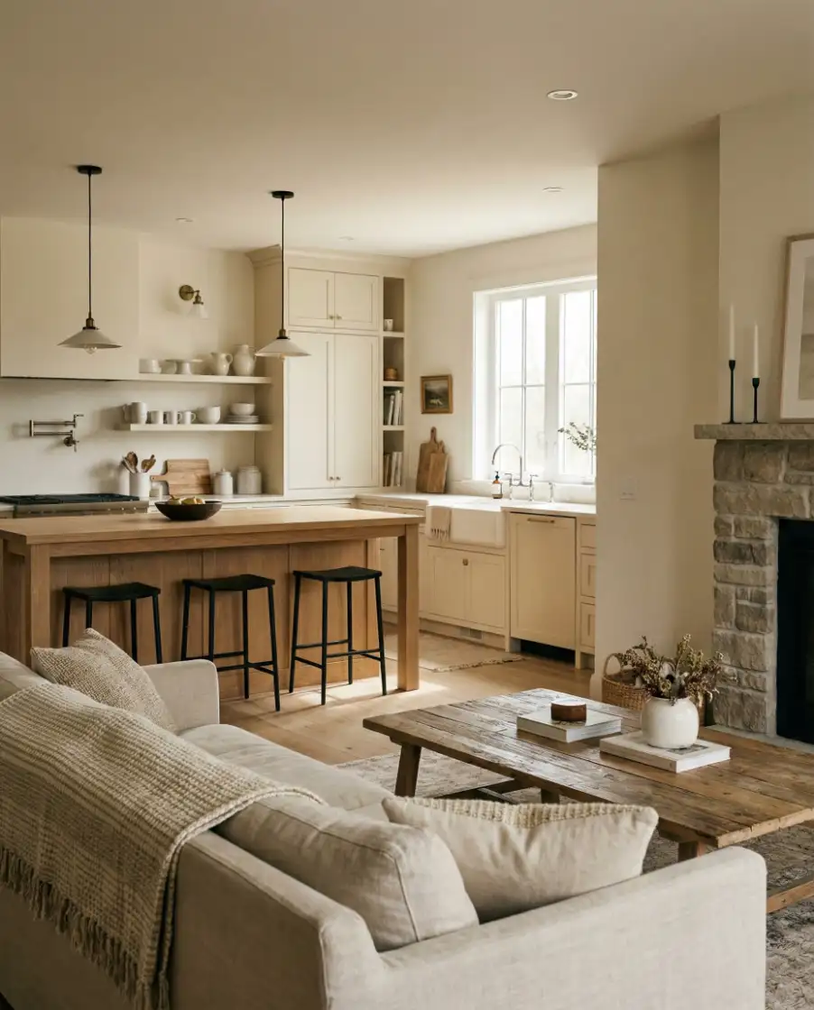 Modern Farmhouse Barndominium Interior 2