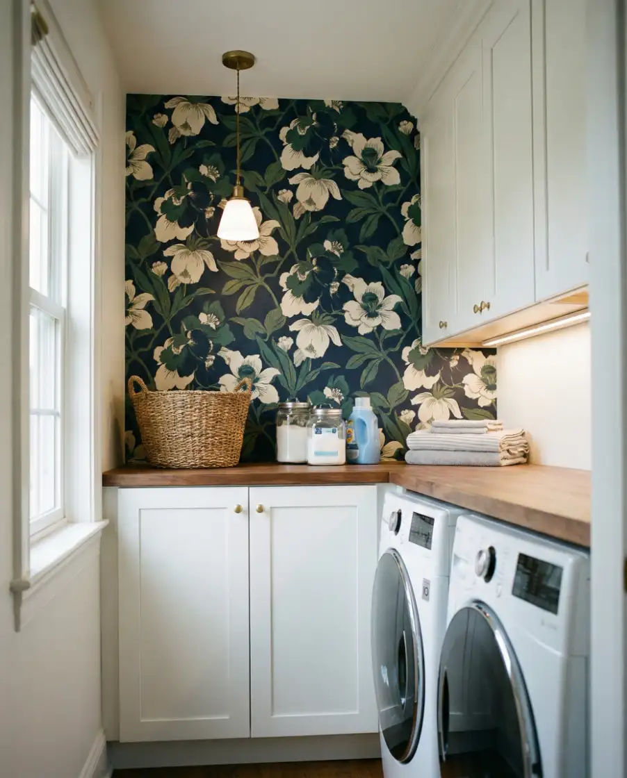 Modern Farmhouse Laundry Rooms in Small Spaces 1