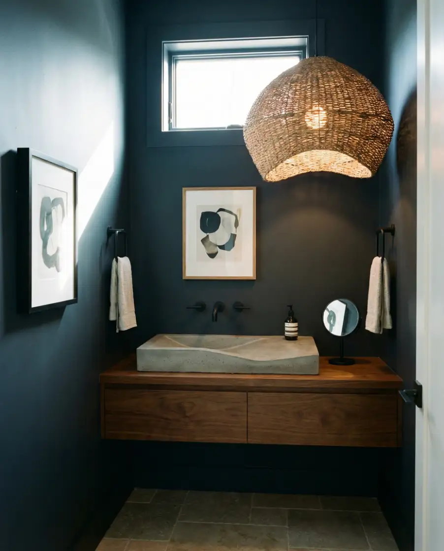 Modern Half Bath with Personality 1