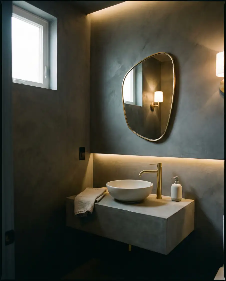 Modern Half Bath with Personality 2