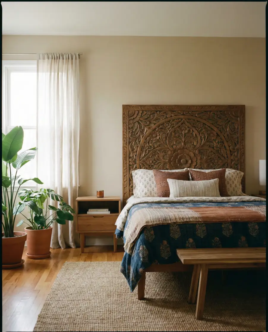 Modern Indian Fusion Bedroom 1