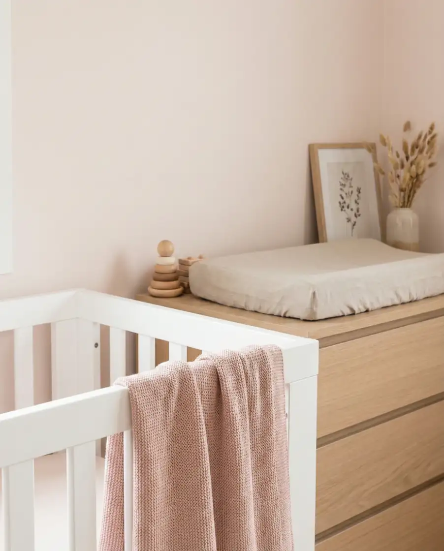 Modern Pink Nursery with Clean Lines 2