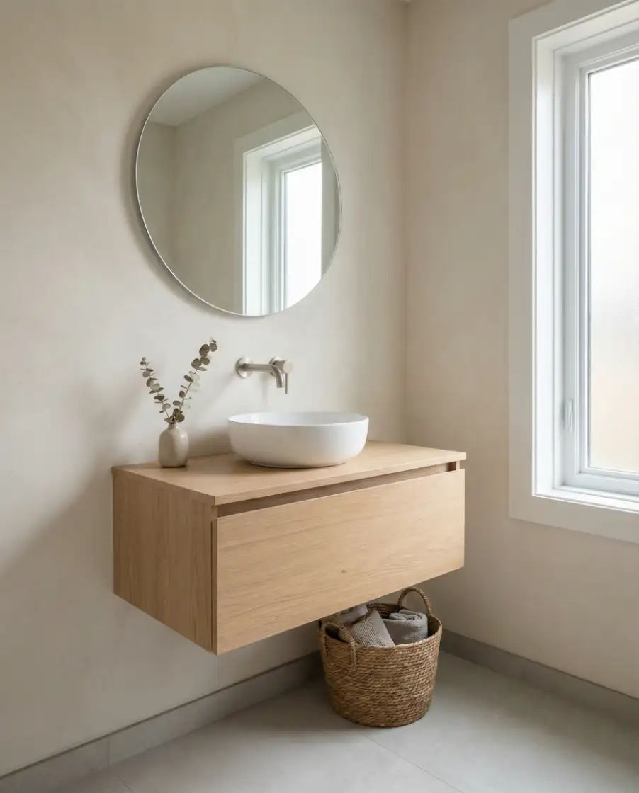 Modern Small Guest Half Bathroom 1