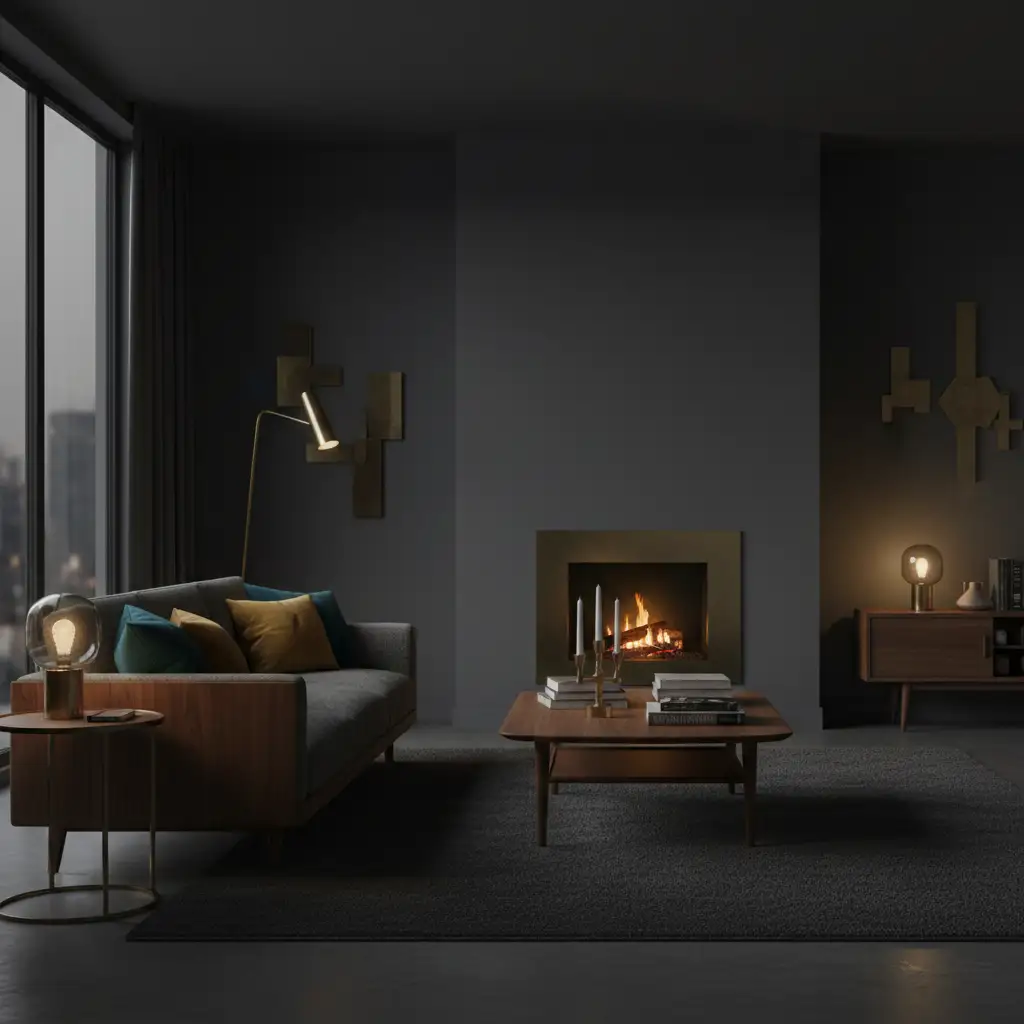 Moody Tones With Classic Mid Century Shapes 1