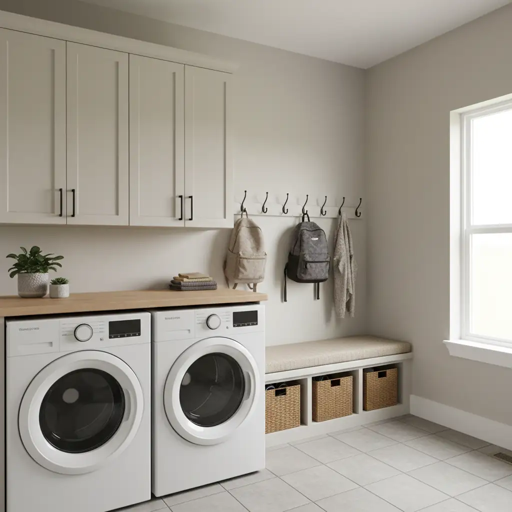 Mudroom Meets Laundry Room Combo 1