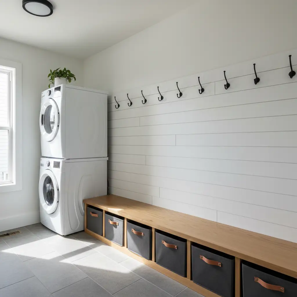 Mudroom Meets Laundry Room Combo 2