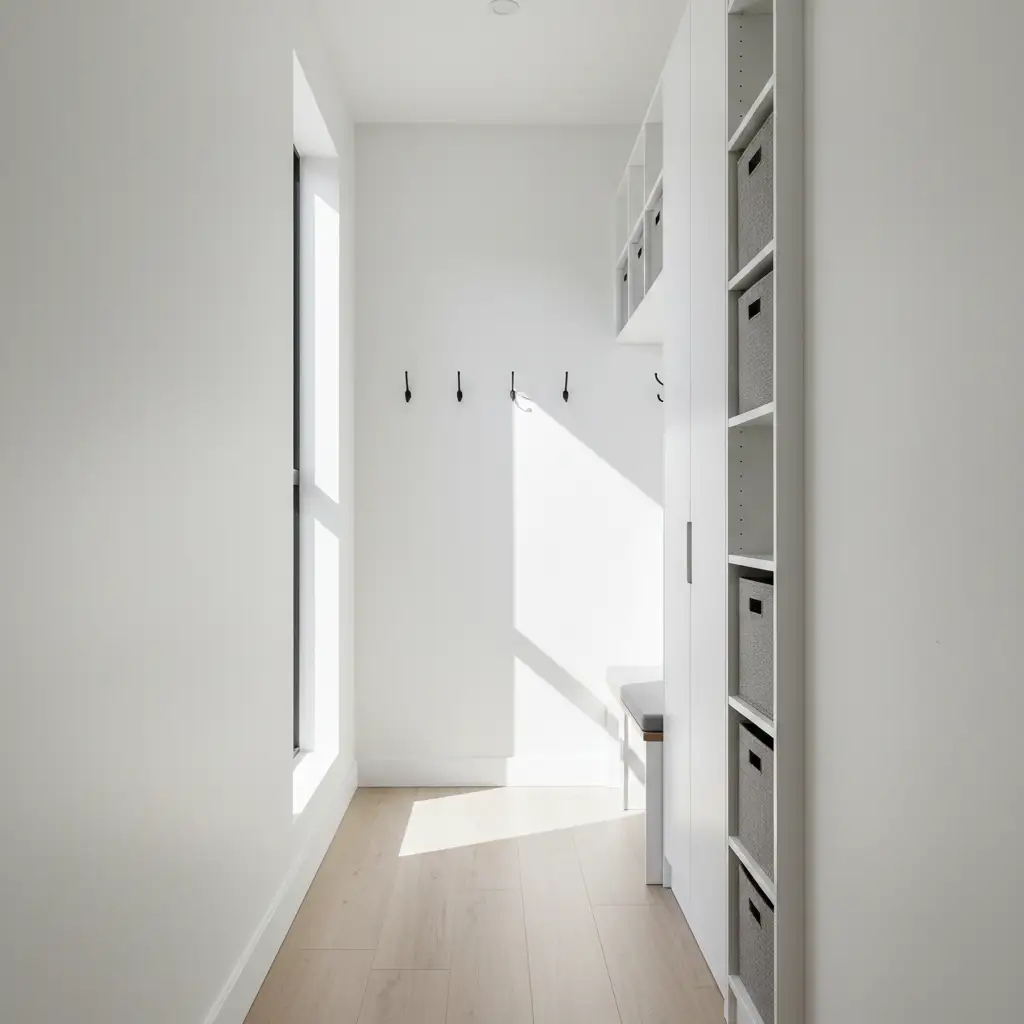 Narrow Mudroom That Still Works Hard 2