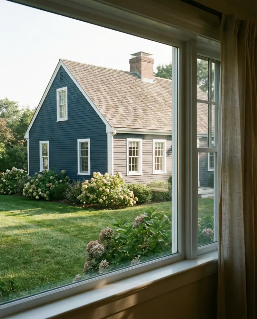 Navy Blue with Crisp White Trim 2
