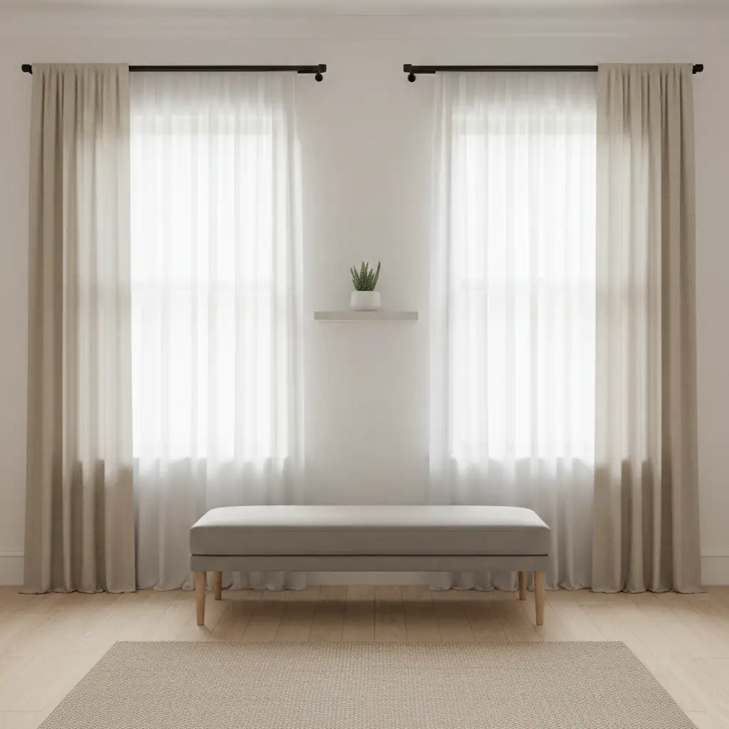 Neutral Curtains for Primary Bedrooms 2