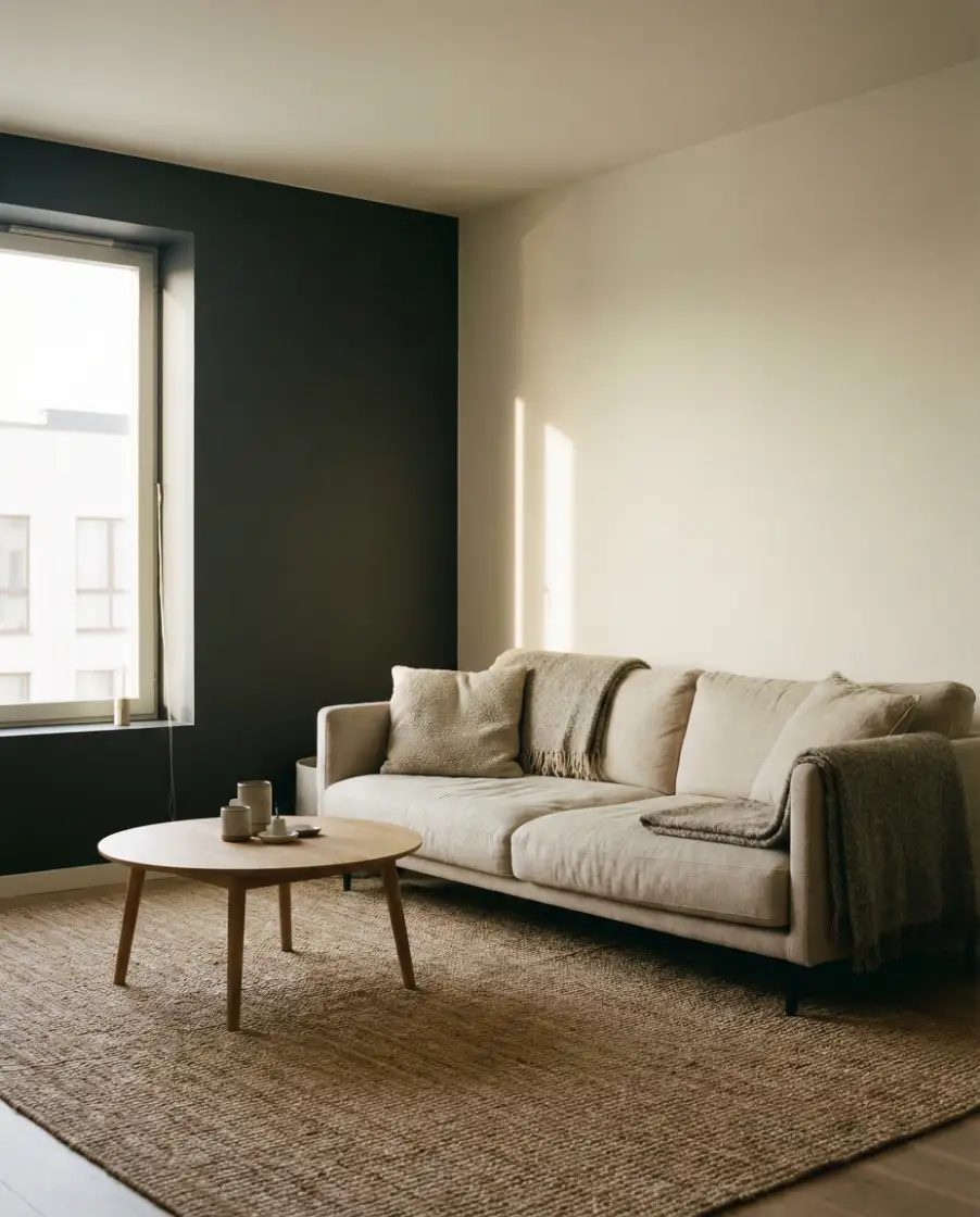 Neutral Rooms With One Moody Accent 2