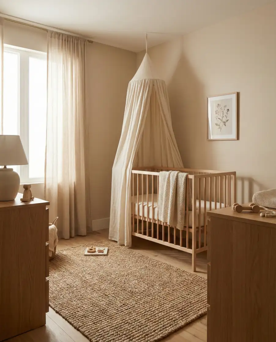 Not Pink Nursery with Neutral Charm 1