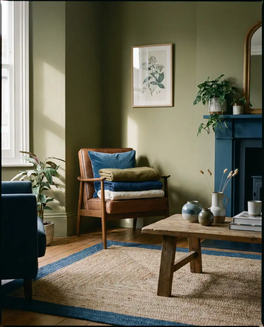 Olive and Blue Relaxed Blend 1