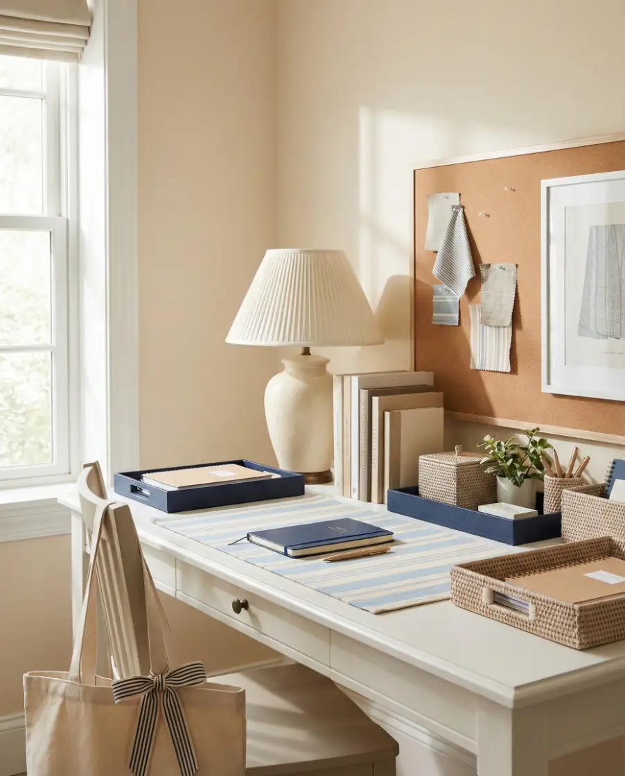 Preppy Desk Organization With a Modern Twist 1
