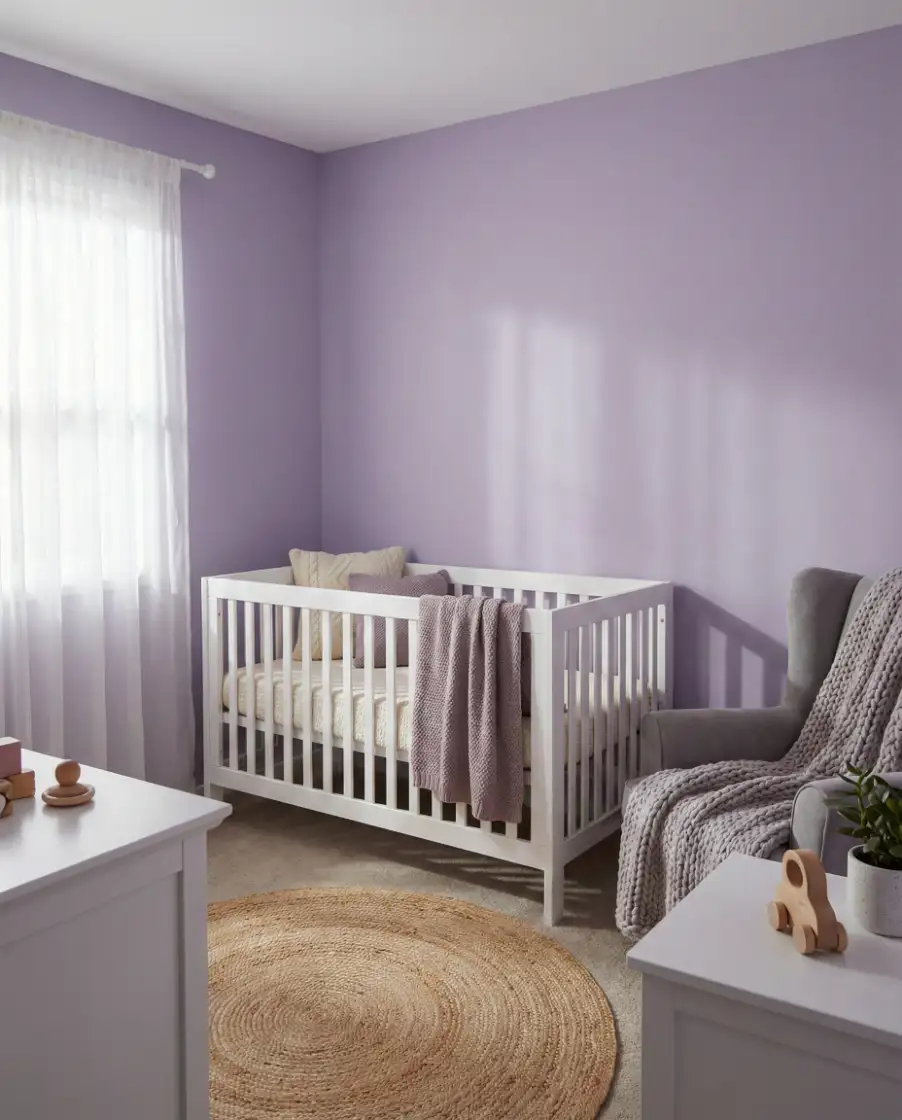 Purple Nursery with Gentle Contrast 1