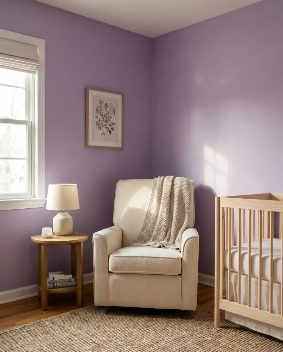 Purple Nursery with Gentle Contrast 2
