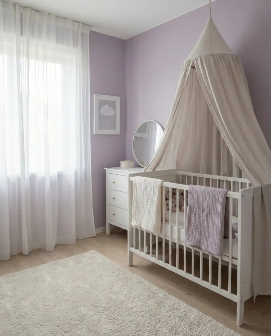 Purple Nursery with Subtle Whimsy 1