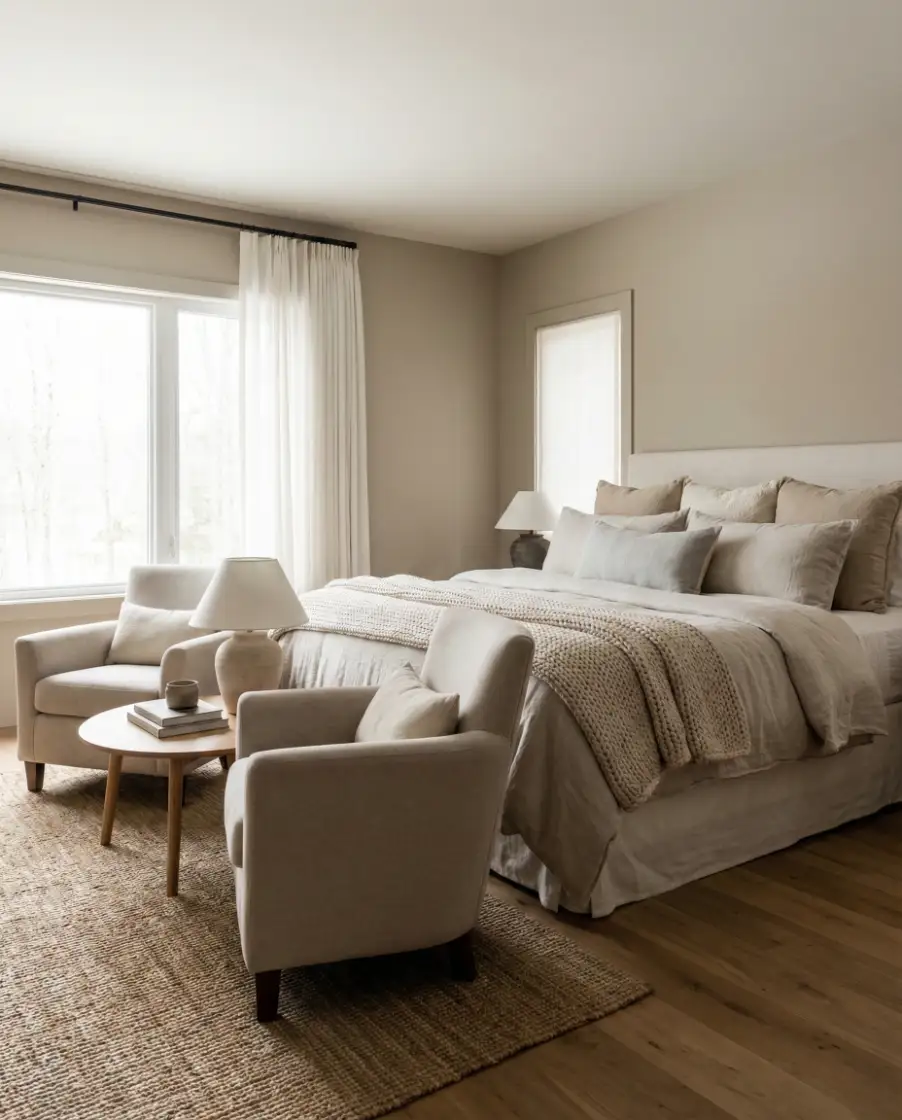 Relaxed Master Bedroom with Seating 2