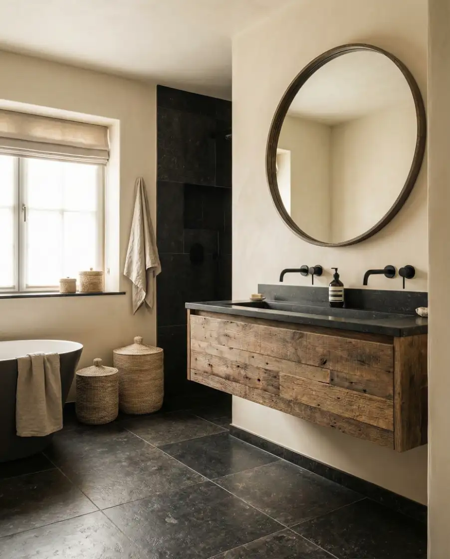 Rustic Bathrooms with a Modern Twist 2