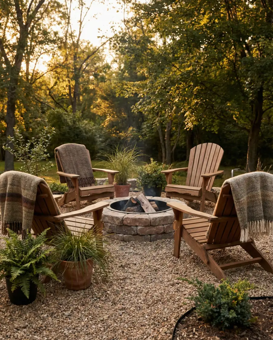Rustic Fire Pit Gathering Spot 1