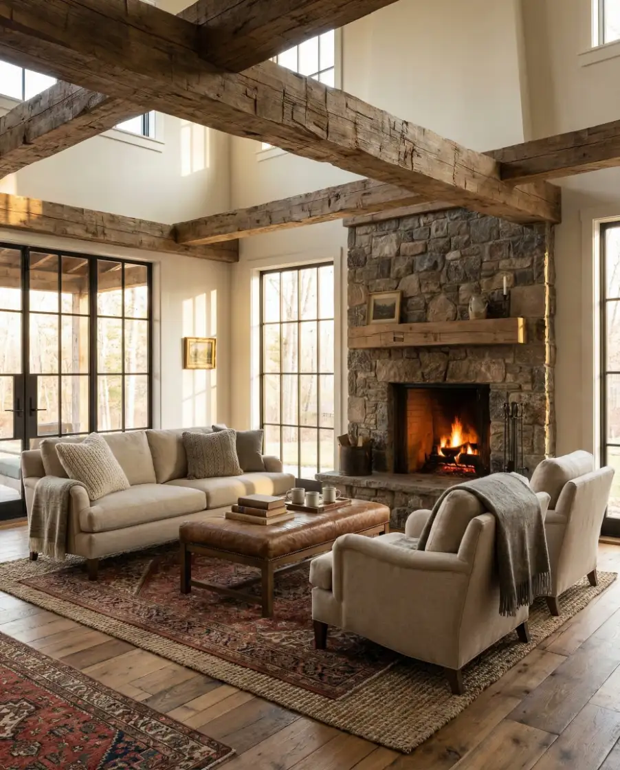 Rustic Interior with Modern Comfort 1