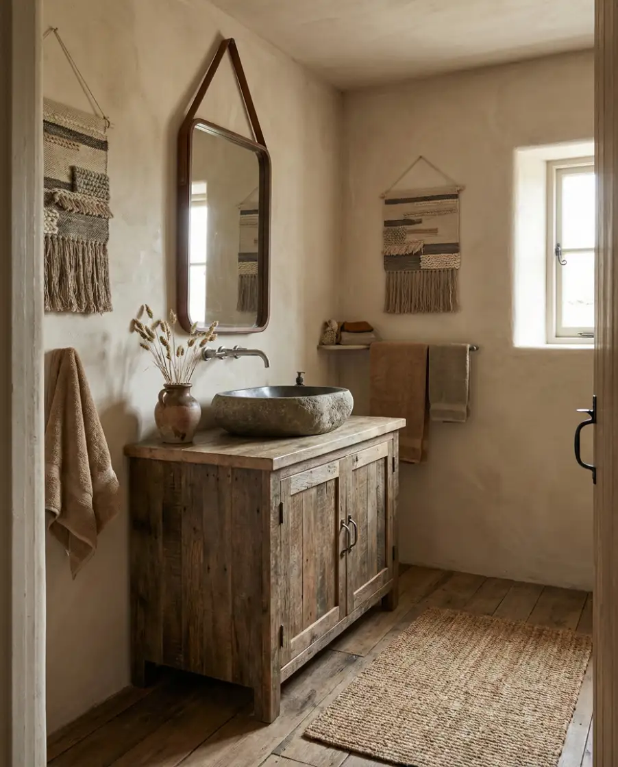 Rustic Organic Western Bathroom 1