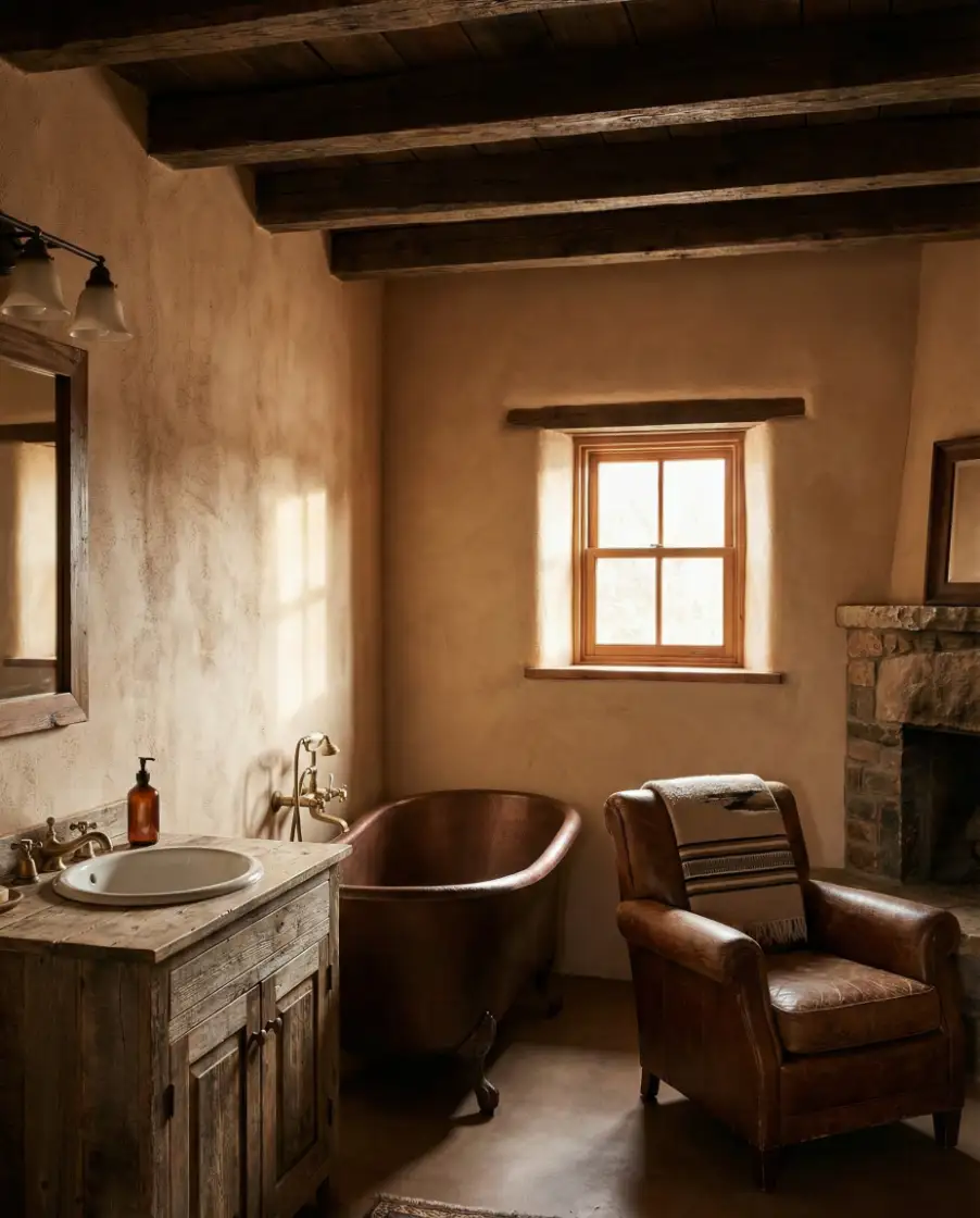 Rustic Organic Western Bathroom 2