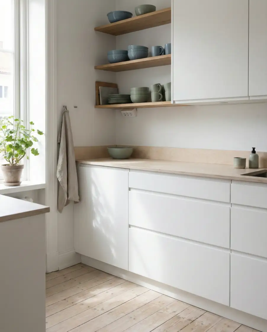 Scandinavian-Inspired Kitchens with Color Accents 1
